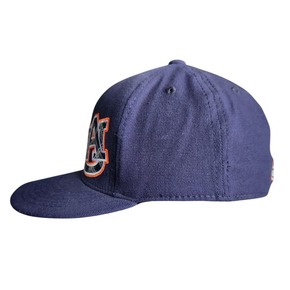 Auburn University Tigers Top of the World Hat Flex‎ Fit XL Plaid on Navy - Picture 5 of 6